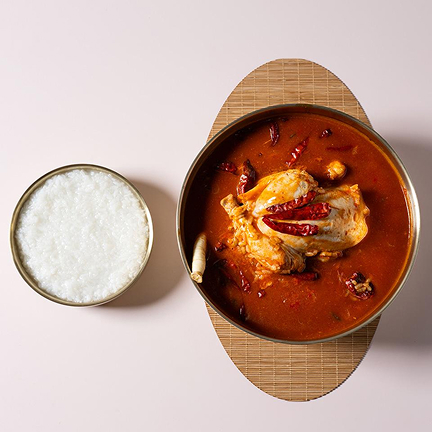 매콤한 빨간삼계탕